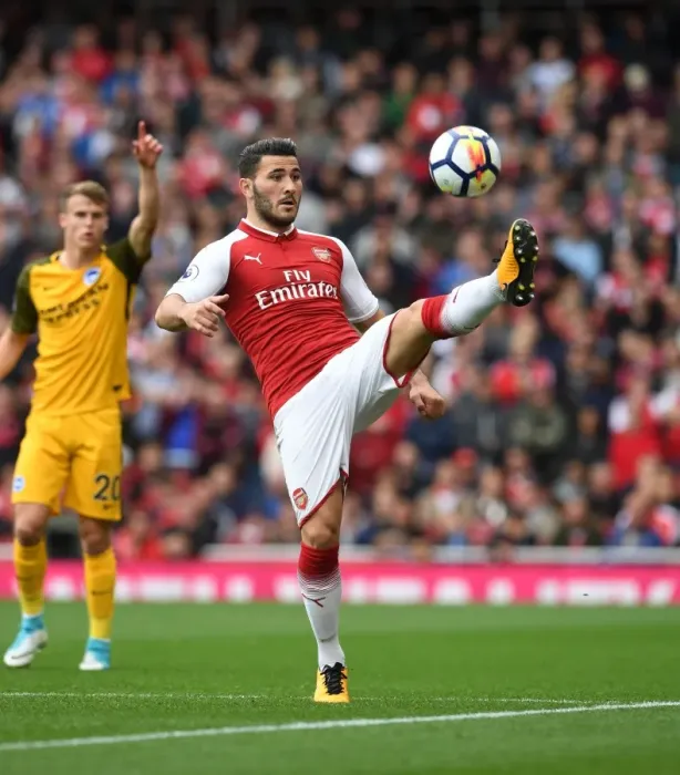 Framed Print : Sead Kolasinac: In Action for Arsenal Against Brighton & Hove Albion, Premier League 2017-18 Framed Print : Sead Kolasinac: In Action for Arsenal Against Brighton & Hove Albion, Premier League 2017-18
