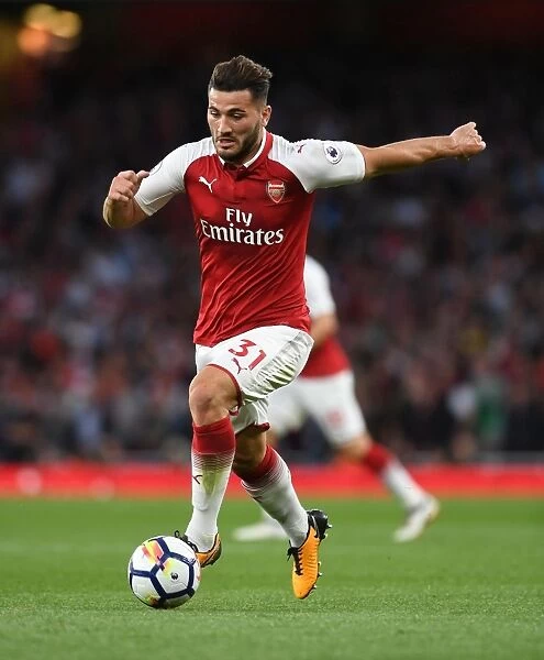 Sead Kolasinac: In Action for Arsenal Against Leicester City, Premier League 2017-18