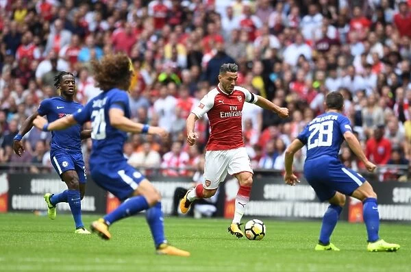 Sead Kolasinac in Action: Arsenal vs. Chelsea - FA Community Shield 2017-18