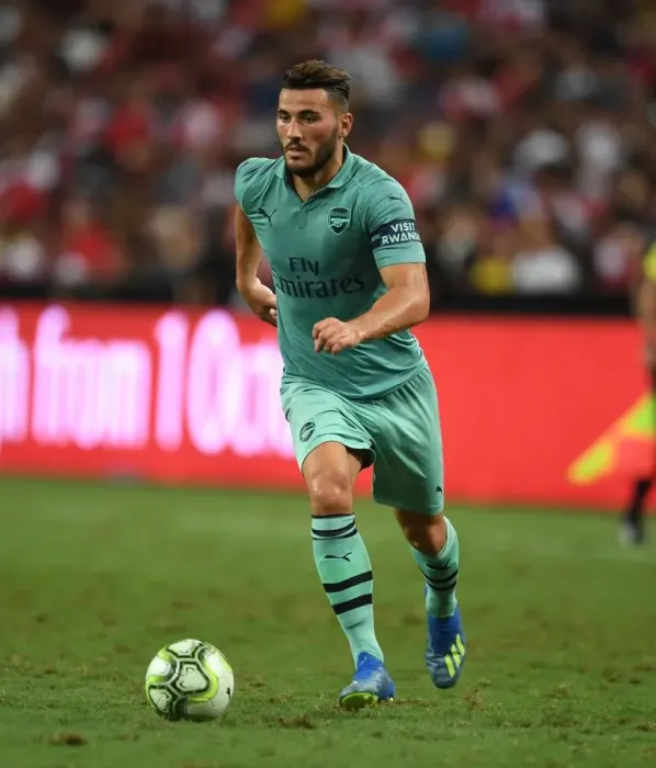 Framed Print : Sead Kolasinac in Action: Arsenal vs. Paris Saint-Germain, International Champions Cup 2018 (Singapore)