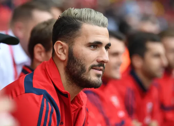 Framed Print : Sead Kolasinac in Action: Arsenal vs. FC Bayern Munich at Emirates Cup