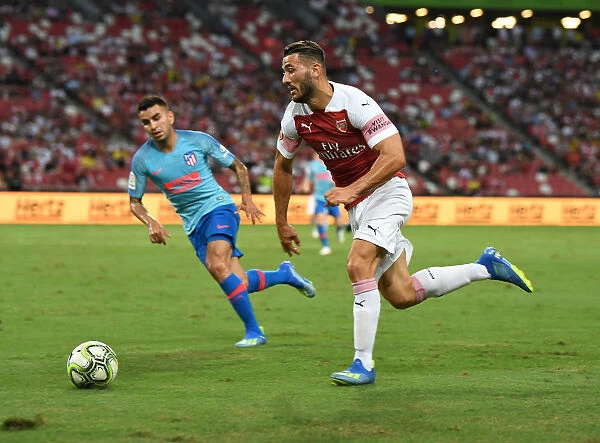 Sead Kolasinac in Action: Arsenal vs Atletico Madrid, International Champions Cup 2018
