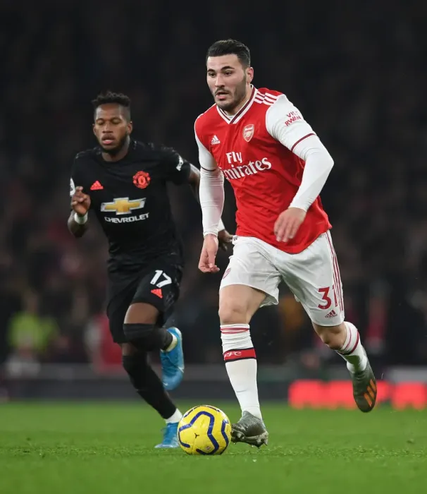 Framed Print : Sead Kolasinac in Action: Arsenal vs Manchester United, Premier League 2019-2020 Framed Print : Sead Kolasinac in Action: Arsenal vs Manchester United, Premier League 2019-2020