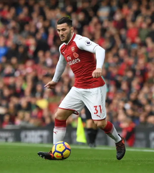 Framed Print : Sead Kolasinac in Action: Arsenal vs Swansea City, Premier League 2017-18 Framed Print : Sead Kolasinac in Action: Arsenal vs Swansea City, Premier League 2017-18