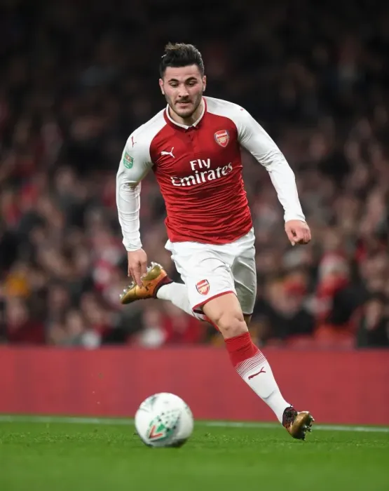 Framed Print : Sead Kolasinac in Action: Arsenal vs West Ham United, Carabao Cup Quarterfinals