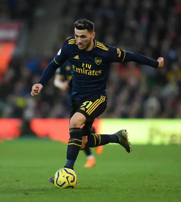 Framed Print : Sead Kolasinac of Arsenal in Action against Norwich City (Premier League 2019-20) Framed Print : Sead Kolasinac of Arsenal in Action against Norwich City (Premier League 2019-20)