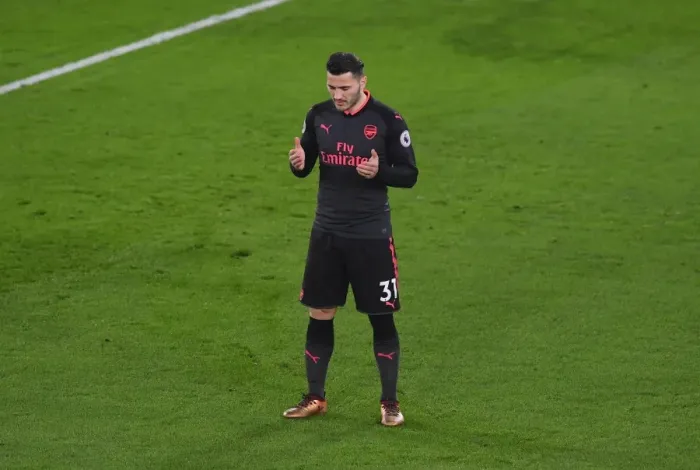Framed Print : Sead Kolasinac (Arsenal). Crystal Palace 2: 3 Arsenal. Premier League. Selhurst Park