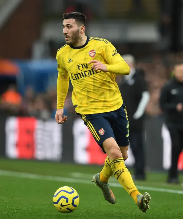 Framed Print : Sead Kolasinac Focuses in Arsenal's Battle at Selhurst Park (Crystal Palace vs Arsenal, Premier League 2019-20)