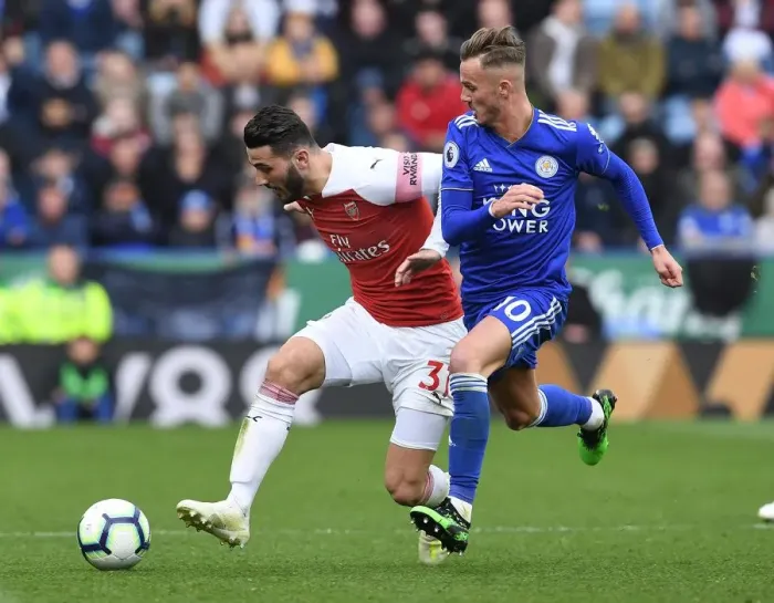 Framed Print : Sead Kolasinac Overpowers James Maddison: Leicester City vs. Arsenal, Premier League 2018-19 - Kolasinac's Powerful Surge Past Maddison Framed Print : Sead Kolasinac Overpowers James Maddison: Leicester City vs. Arsenal, Premier League 2018-19 - Kolasinac's Powerful Surge Past Maddison