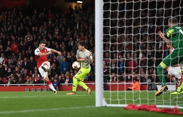Sead Kolasinac Scores First Arsenal Goal: Arsenal FC vs. 1. FC Koeln, Europa League 2017