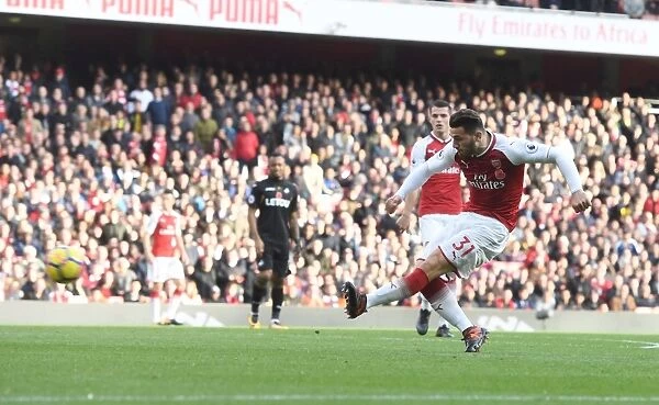 Sead Kolasinac Scores First Arsenal Goal: Arsenal vs Swansea City, 2017-18 Premier League