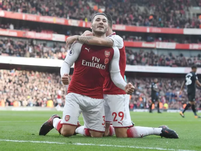 Framed Print : Sead Kolasinac Scores First Arsenal Goal: Arsenal 1-0 Swansea City (2017-18) Framed Print : Sead Kolasinac Scores First Arsenal Goal: Arsenal 1-0 Swansea City (2017-18)