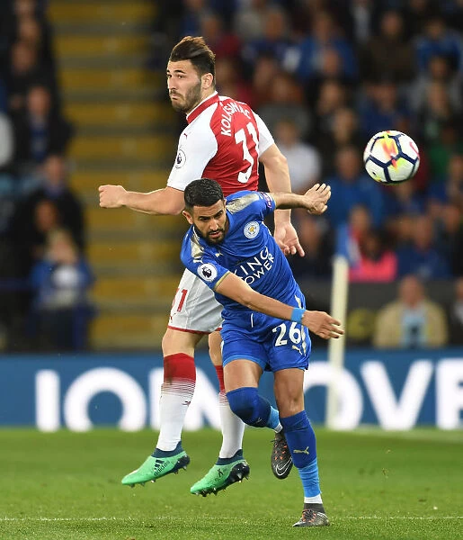 Sead Kolasinac vs Riyad Mahrez: Intense Battle in Leicester City vs Arsenal Premier League Clash