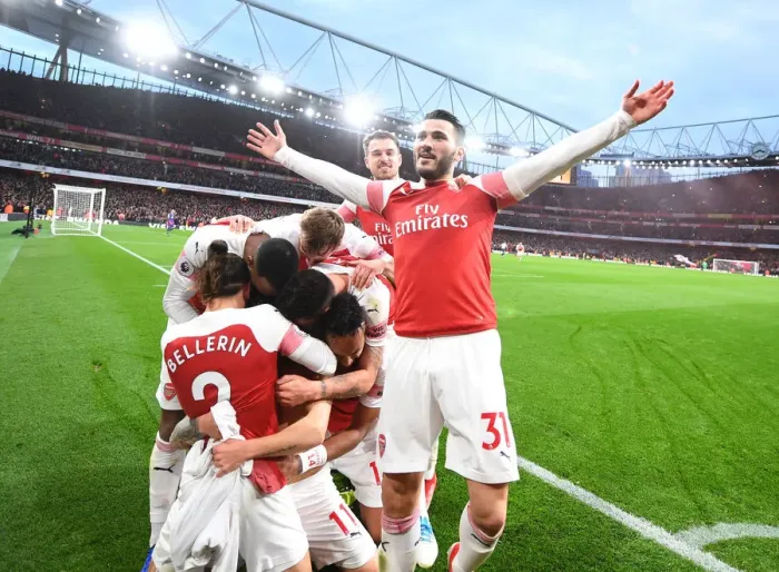 Framed Print : Sead Kolasinac's Euphoric Moment: Arsenal's Third Goal Against Tottenham Hotspur (2018-19) Framed Print : Sead Kolasinac's Euphoric Moment: Arsenal's Third Goal Against Tottenham Hotspur (2018-19)