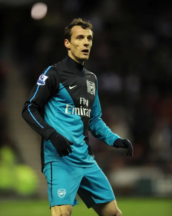 Framed Print : Sebastien Squillaci in Action: Arsenal vs. Sunderland, FA Cup 2011-12