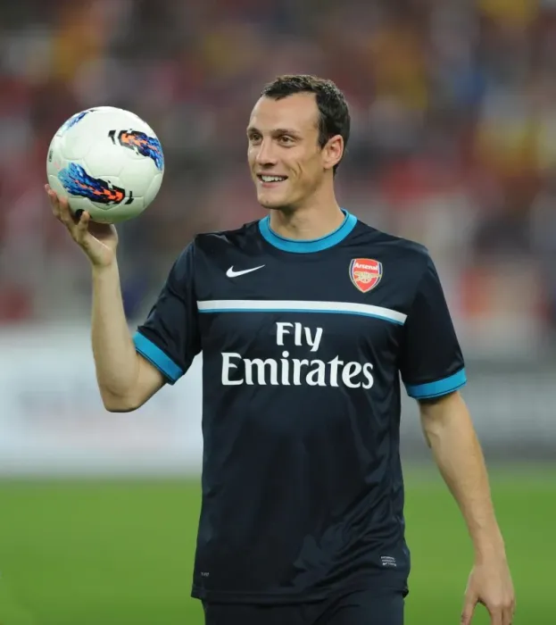 Framed Print : Sebastien Squillaci (Arsenal). Malaysia XI 0: 4 Arsenal, Bukit Jalil Stadium