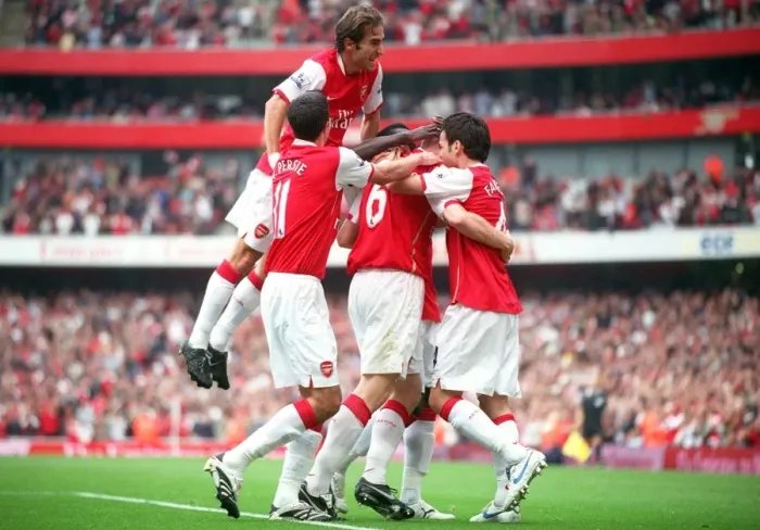 Framed Print : Senderos Double: Fabregas, Van Persie, Flamini - Arsenal's Triumphant Moment (3:2 vs Sunderland, 2007) Framed Print : Senderos Double: Fabregas, Van Persie, Flamini - Arsenal's Triumphant Moment (3:2 vs Sunderland, 2007)