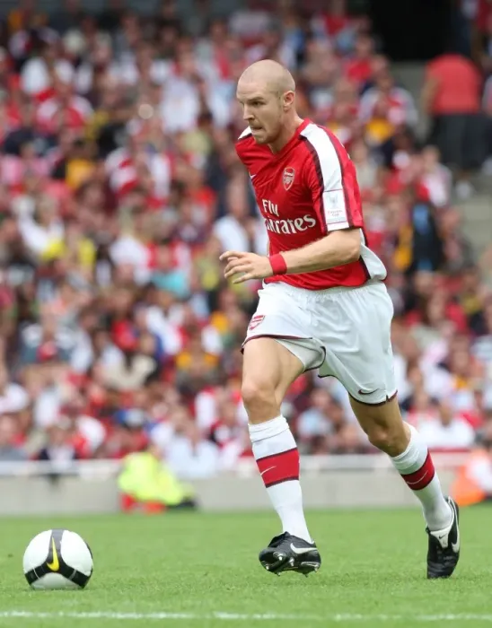 Framed Print : Senderos Game-Winning Goal: Arsenal 1-0 Real Madrid, Emirates Cup 2008