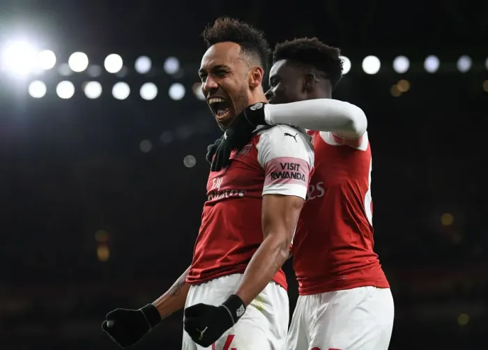 Framed Print : Four Sensational Aubameyang Goals: Arsenal's Unforgettable New Year's Day Victory over Fulham (January 1, 2019) Framed Print : Four Sensational Aubameyang Goals: Arsenal's Unforgettable New Year's Day Victory over Fulham (January 1, 2019)