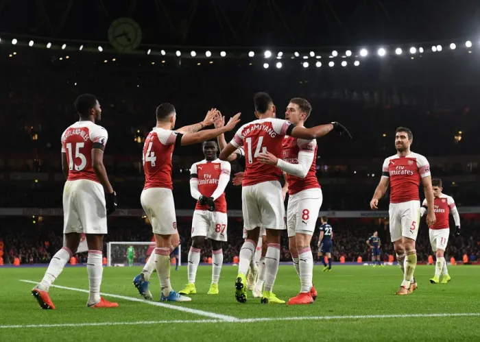 Framed Print : Four Sensational Goals: Aubameyang's Thrilling Performance in Arsenal's Victory Over Fulham (January 2019) Framed Print : Four Sensational Goals: Aubameyang's Thrilling Performance in Arsenal's Victory Over Fulham (January 2019)