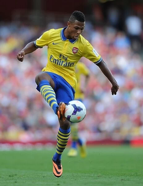 Serge Gnabry in Action: Arsenal vs Napoli, Emirates Cup 2013