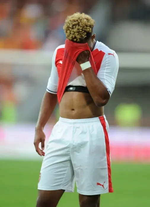 Framed Print : Serge Gnabry in Action: Arsenal's Pre-Season Clash with RC Lens, 2016 Framed Print : Serge Gnabry in Action: Arsenal's Pre-Season Clash with RC Lens, 2016