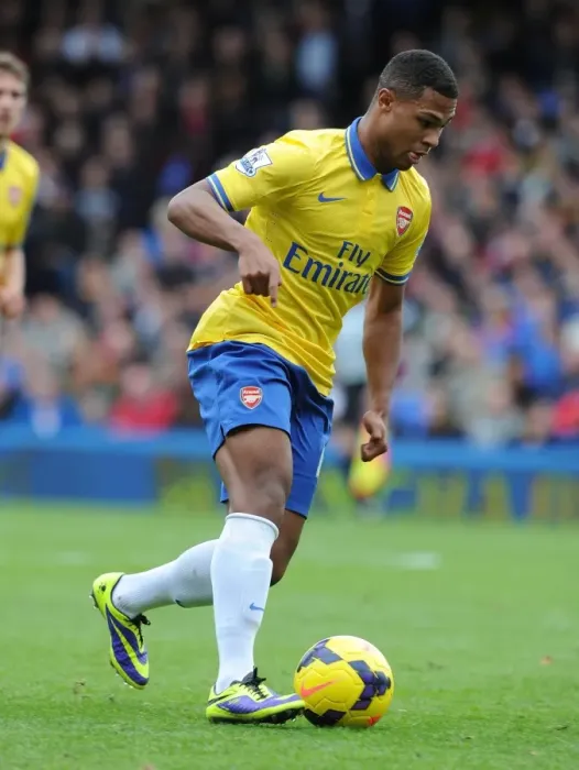 Framed Print : Serge Gnabry in Action: Crystal Palace vs. Arsenal, Premier League 2013-14