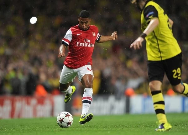 Serge Gnabry (Arsenal). Arsenal 1:2 Borussia Dortmund. UEFA Champions League. Group F