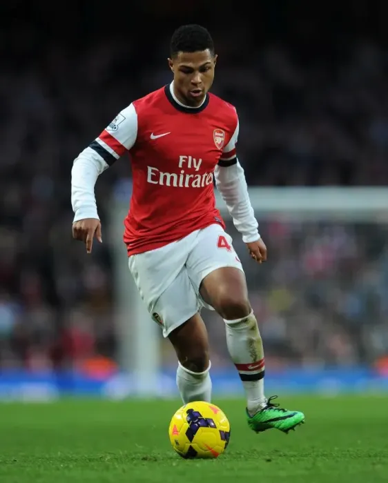 Framed Print : Serge Gnabry (Arsenal). Arsenal 2: 0 Fulham. Barclays Premier League. Emirates Stadium, 18  /  1  /  14