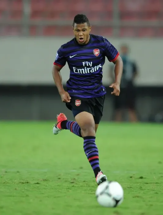 Framed Print : Serge Gnabry (Arsenal). Olympiacos U19 2: 0 Arsenal U19. NextGen Series Framed Print : Serge Gnabry (Arsenal). Olympiacos U19 2: 0 Arsenal U19. NextGen Series