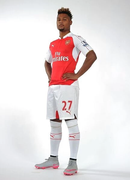 Serge Gnabry at Arsenal's 2015-16 First Team Photocall