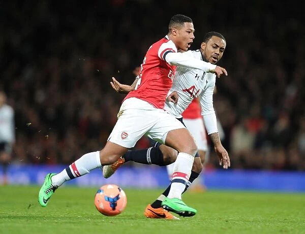 Serge Gnabry Breaks Past Danny Rose: Intense Rivalry of Arsenal vs. Tottenham in FA Cup Third Round