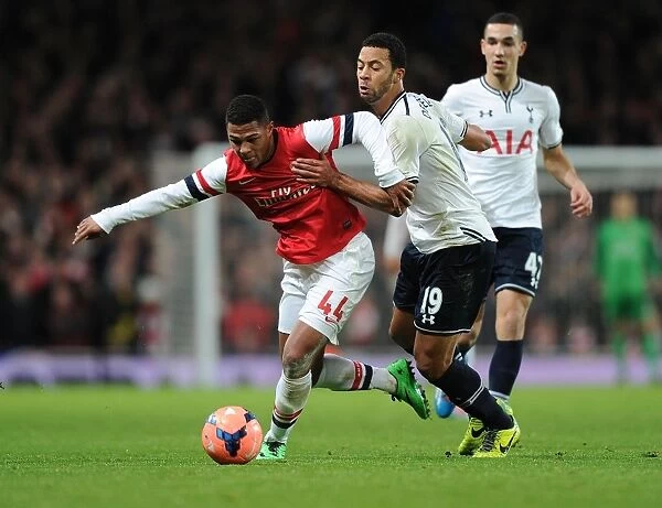 Serge Gnabry Outmaneuvers Dembele: Arsenal vs. Tottenham FA Cup Clash, 2013-14