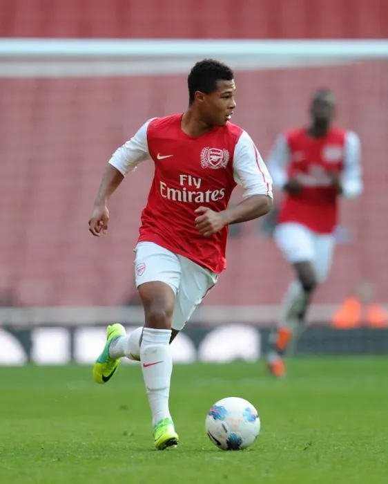 Framed Print : Serge Gnabry Scores for Arsenal U18 Against Chelsea U18 at Emirates Stadium, October 2011