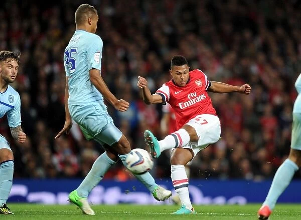 Serge Gnabry vs Reece Brown: Intense Moment at Arsenal v Coventry City - Capital One Cup 2012-13