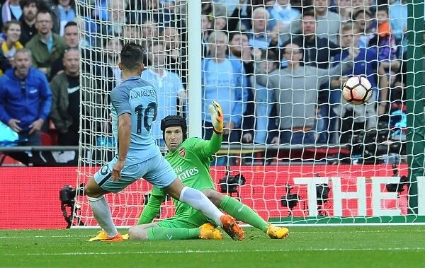 Sergio Agüero Scores the Deciding Goal: Arsenal v Manchester City - FA Cup Semi-final 2017