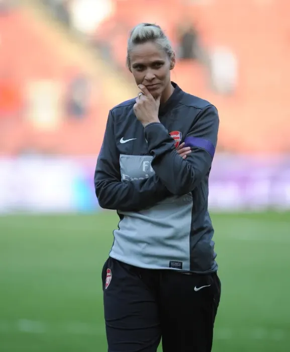 Framed Print : Shelley Kerr, Arsenal Ladies FC Manager: FA WSL Match Against Liverpool Ladies FC
