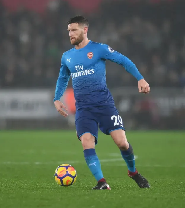 Framed Print : Shkodran Mustafi: Arsenal's Defender in Action Against Swansea City, Premier League 2017-18 Framed Print : Shkodran Mustafi: Arsenal's Defender in Action Against Swansea City, Premier League 2017-18