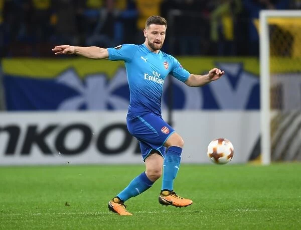 Shkodran Mustafi: Arsenal's Defender in Action during UEFA Europa League Match vs. FC BATE Borisov (2017-18)