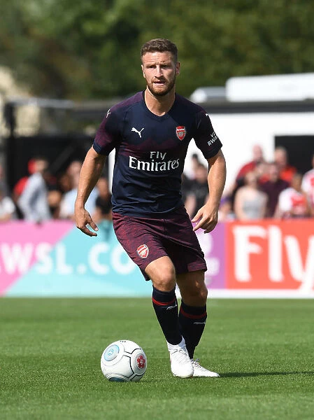 Shkodran Mustafi: Arsenal's Defender in Focus during Pre-Season Training at Borehamwood, 2018