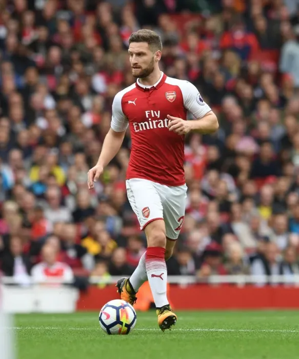 Framed Print : Shkodran Mustafi: Arsenal's Defensive Bulwark vs. Brighton & Hove Albion (2017-18)