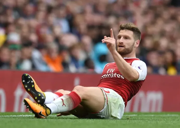 Framed Print : Shkodran Mustafi: Arsenal's Defensive Wall vs AFC Bournemouth (2017-18) Framed Print : Shkodran Mustafi: Arsenal's Defensive Wall vs AFC Bournemouth (2017-18)
