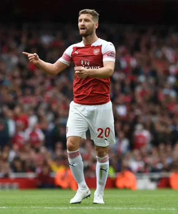 Framed Print : Shkodran Mustafi Focuses in Arsenal's Battle Against West Ham United Framed Print : Shkodran Mustafi Focuses in Arsenal's Battle Against West Ham United