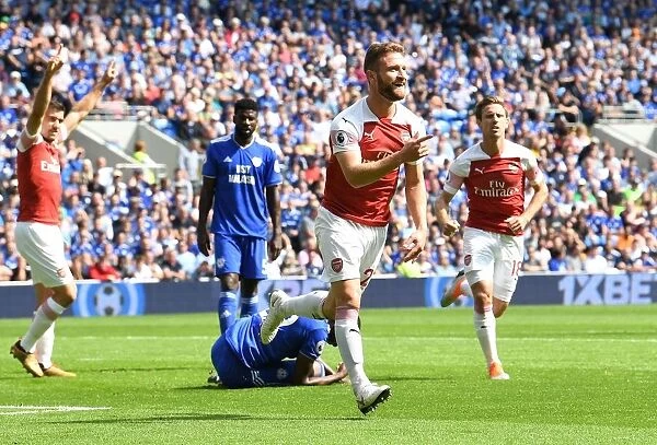 Shkodran Mustafi Scores for Arsenal Against Cardiff City, 2018-19 Premier League