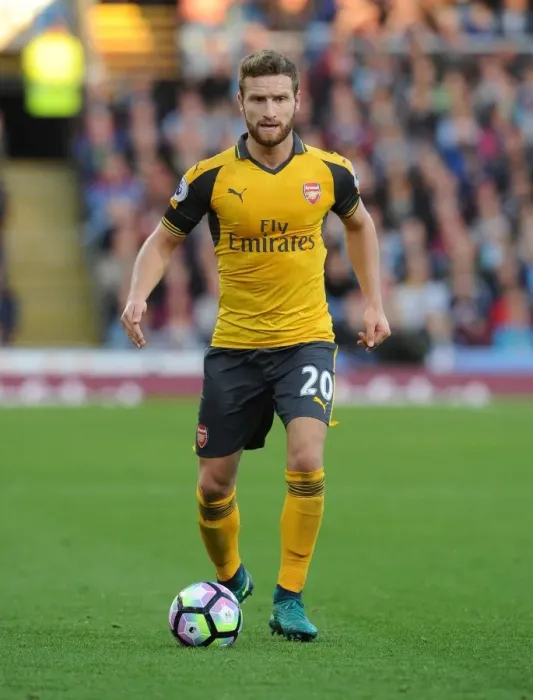 Framed Print : Shkodran Mustafi: Unwavering Concentration Amidst Burnley's Challenge (2016-17)