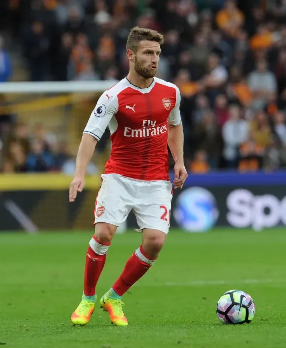 Framed Print : Shkodran Mustafi: Unwavering Concentration in Hull City vs Arsenal (2016-17) Framed Print : Shkodran Mustafi: Unwavering Concentration in Hull City vs Arsenal (2016-17)