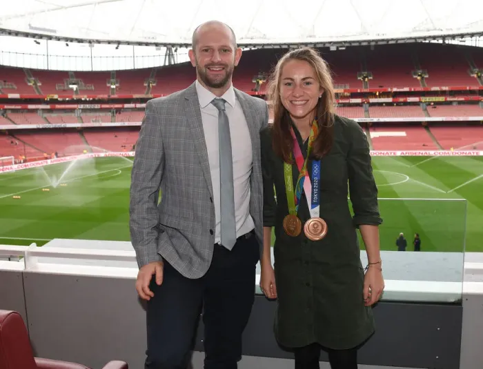 Framed Print : Shona McCallin at Arsenal: A Hockey Star Amidst the Roar of Emirates Stadium Framed Print : Shona McCallin at Arsenal: A Hockey Star Amidst the Roar of Emirates Stadium