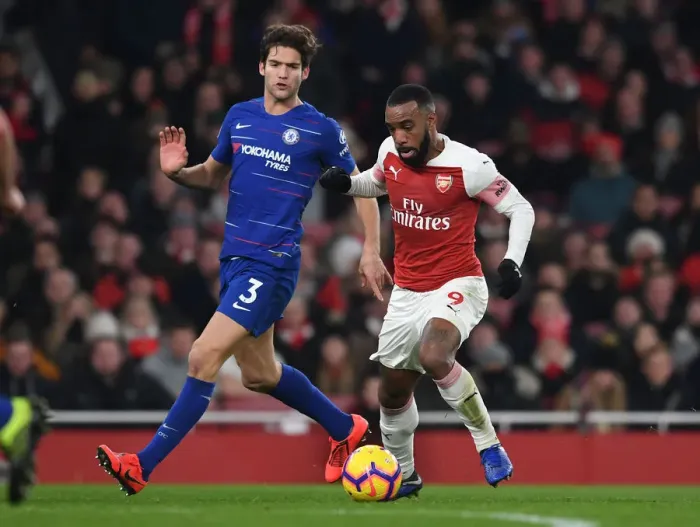 Framed Print : Showdown at the Emirates: Lacazette vs. Alonso - Arsenal vs. Chelsea Rivalry Framed Print : Showdown at the Emirates: Lacazette vs. Alonso - Arsenal vs. Chelsea Rivalry