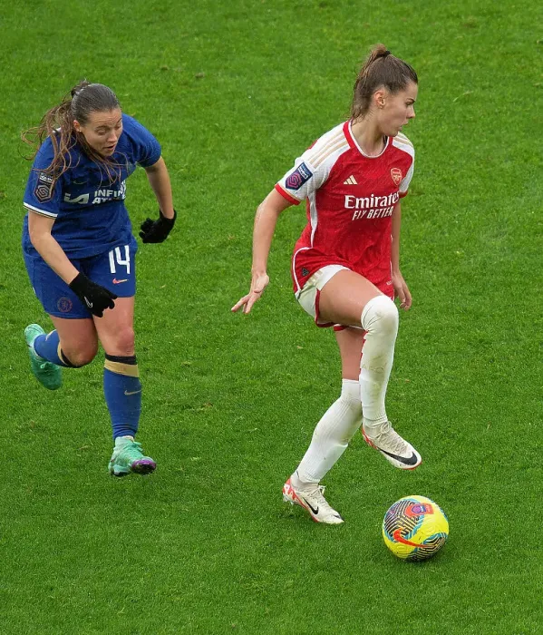 Framed Print : Showdown at Emirates: Pelova vs. Kirby - Arsenal Women vs. Chelsea Women in the Women's Super League Framed Print : Showdown at Emirates: Pelova vs. Kirby - Arsenal Women vs. Chelsea Women in the Women's Super League
