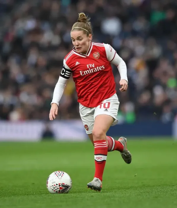 Framed Print : Showdown in the FA WSL: Kim Little Shines as Arsenal Face Tottenham Hotspur